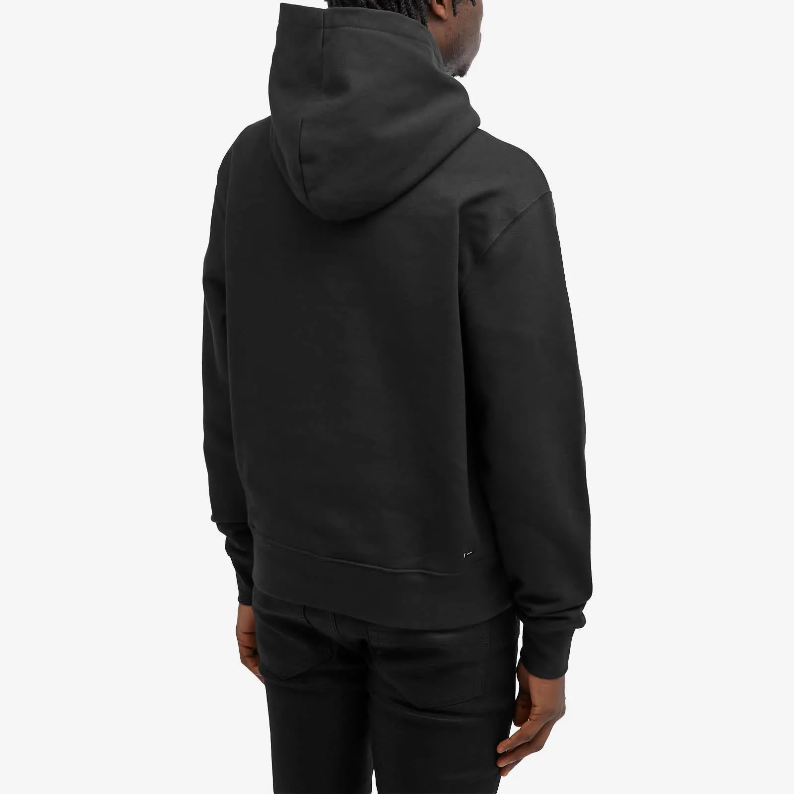 Amiri Chrome Staggered Logo Hoodie, black