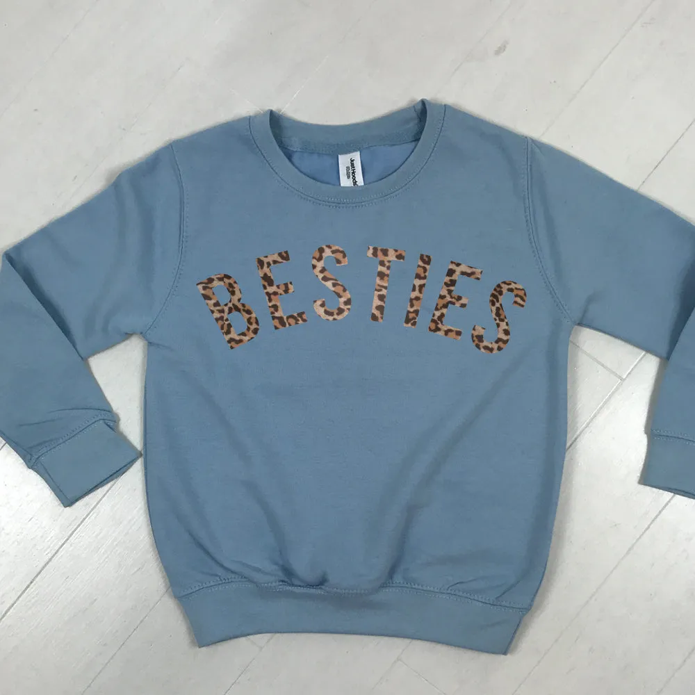 Besties Leopard Matching Sweatshirts (MRK X)