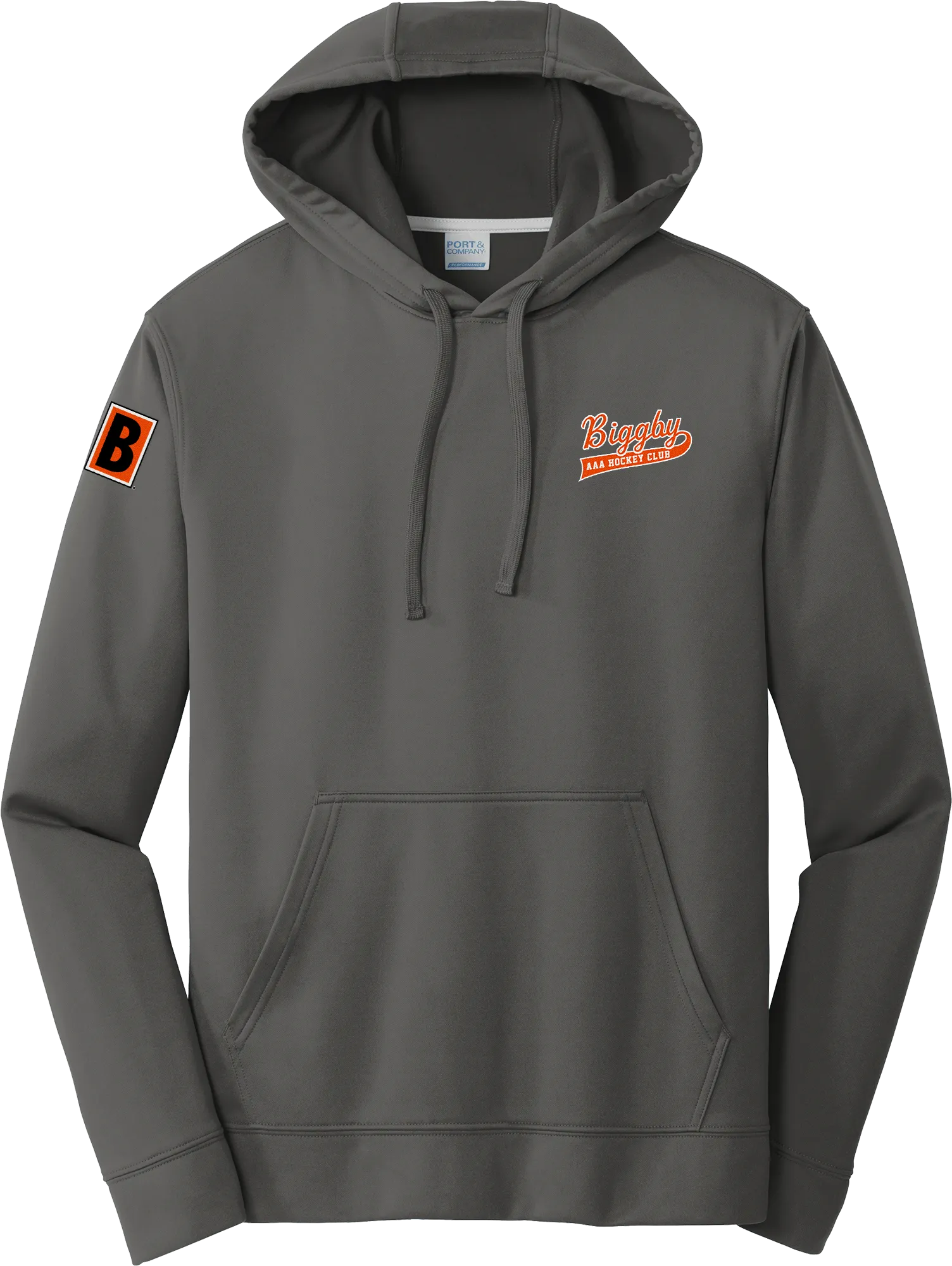 Biggby Coffee AAA Performance Fleece Pullover Hooded Sweatshirt