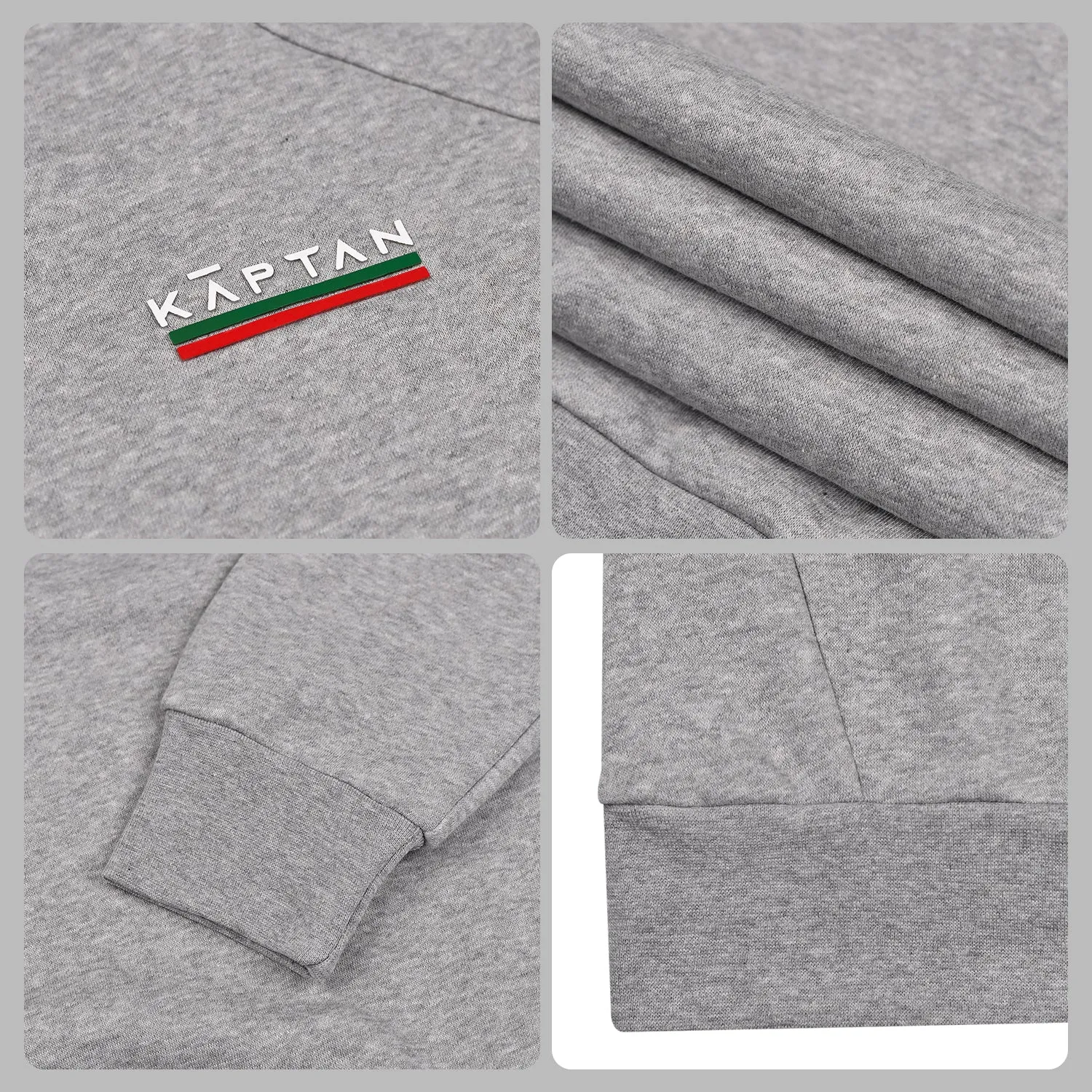 Birmingham Sweatshirt Premium Grey Melange | Kaptan