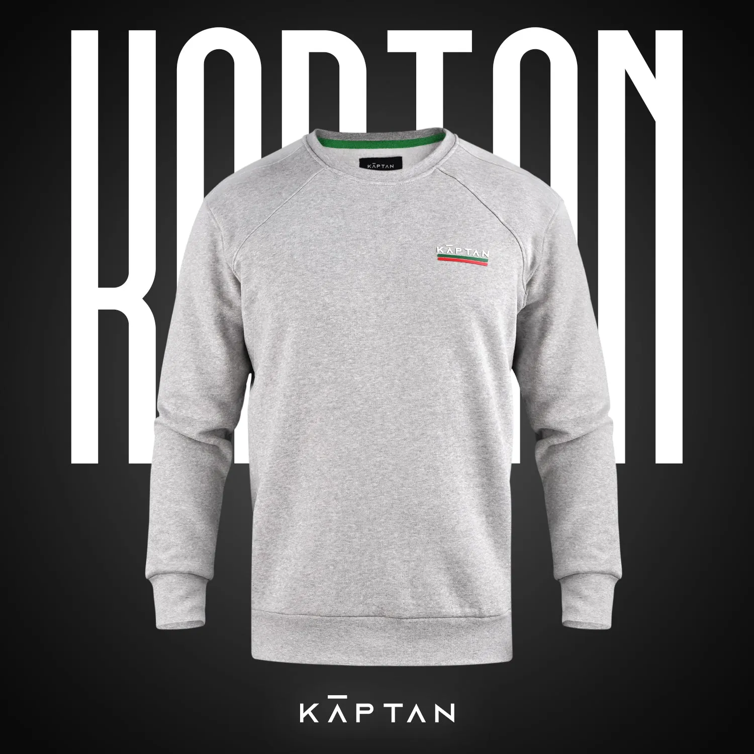 Birmingham Sweatshirt Premium Grey Melange | Kaptan