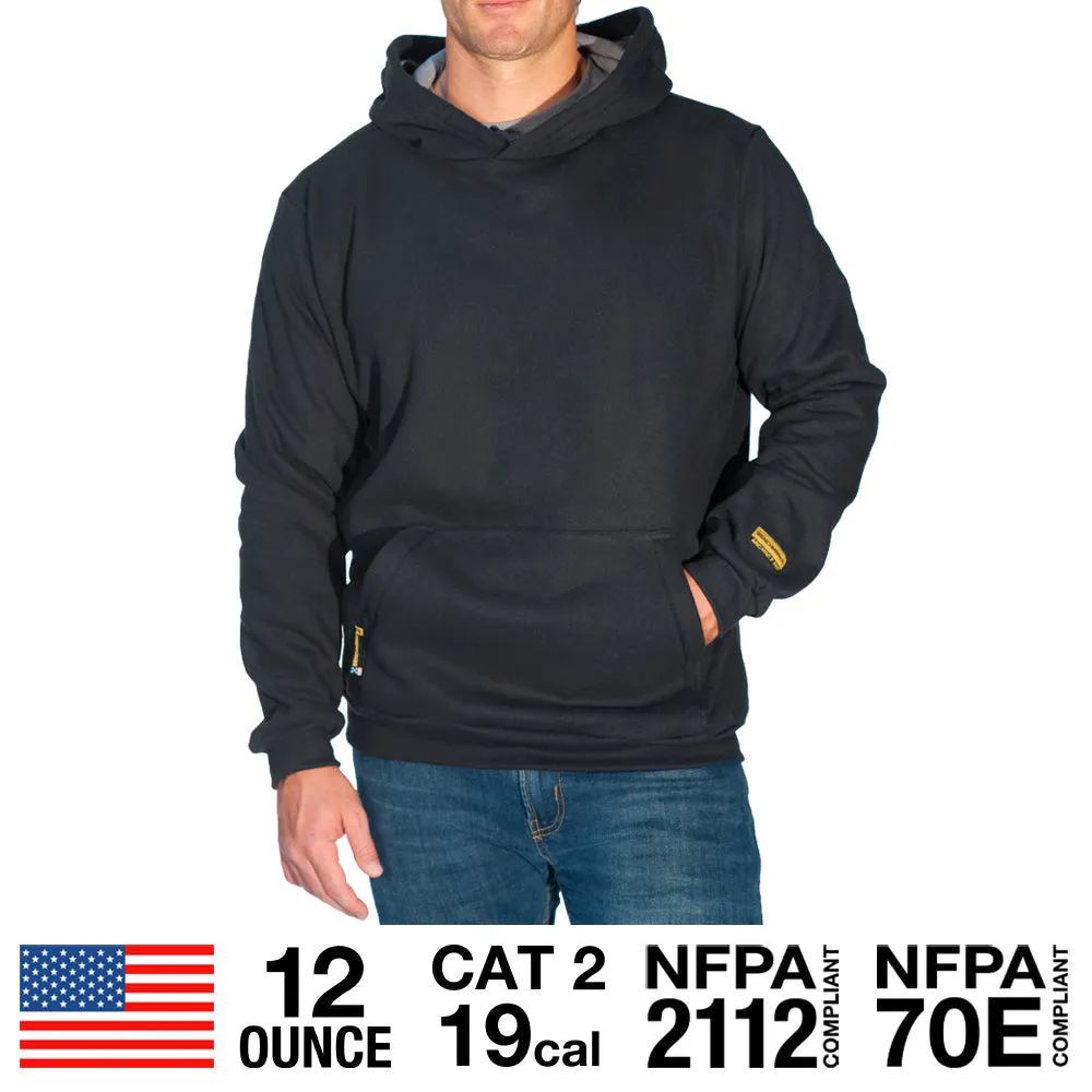 Black FR Hooded Pullover