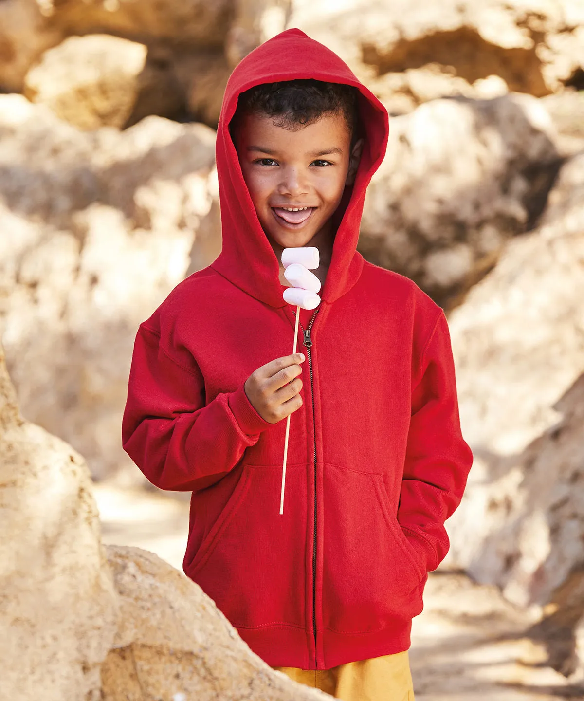 Black - Kids classic hooded sweatshirt jacket