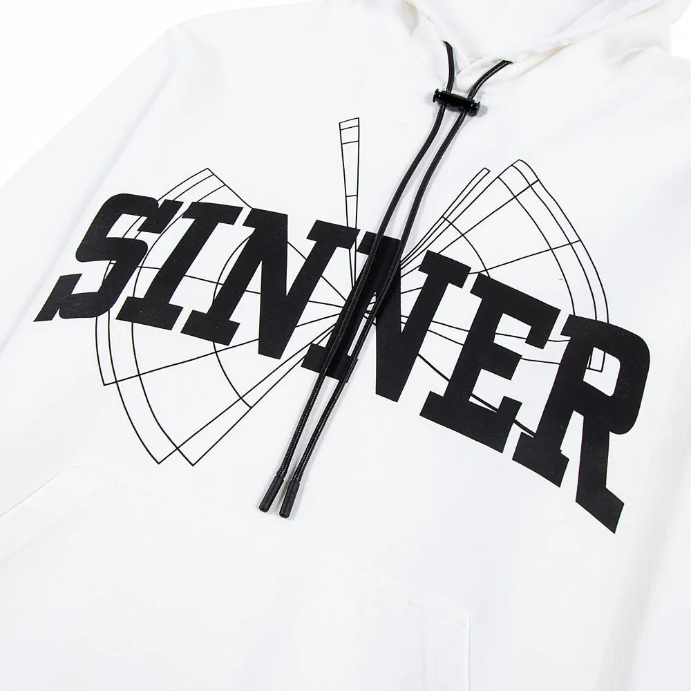 Black Sinner Hoodie | White