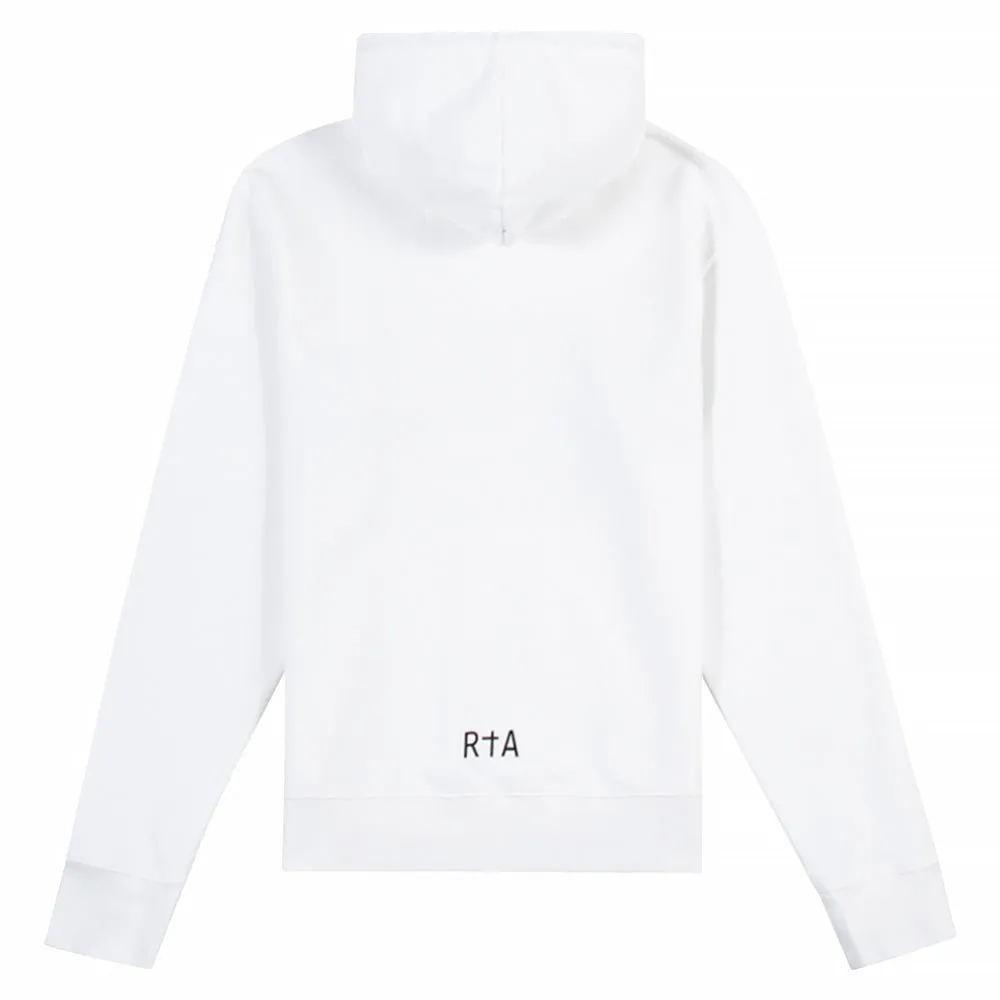 Black Sinner Hoodie | White