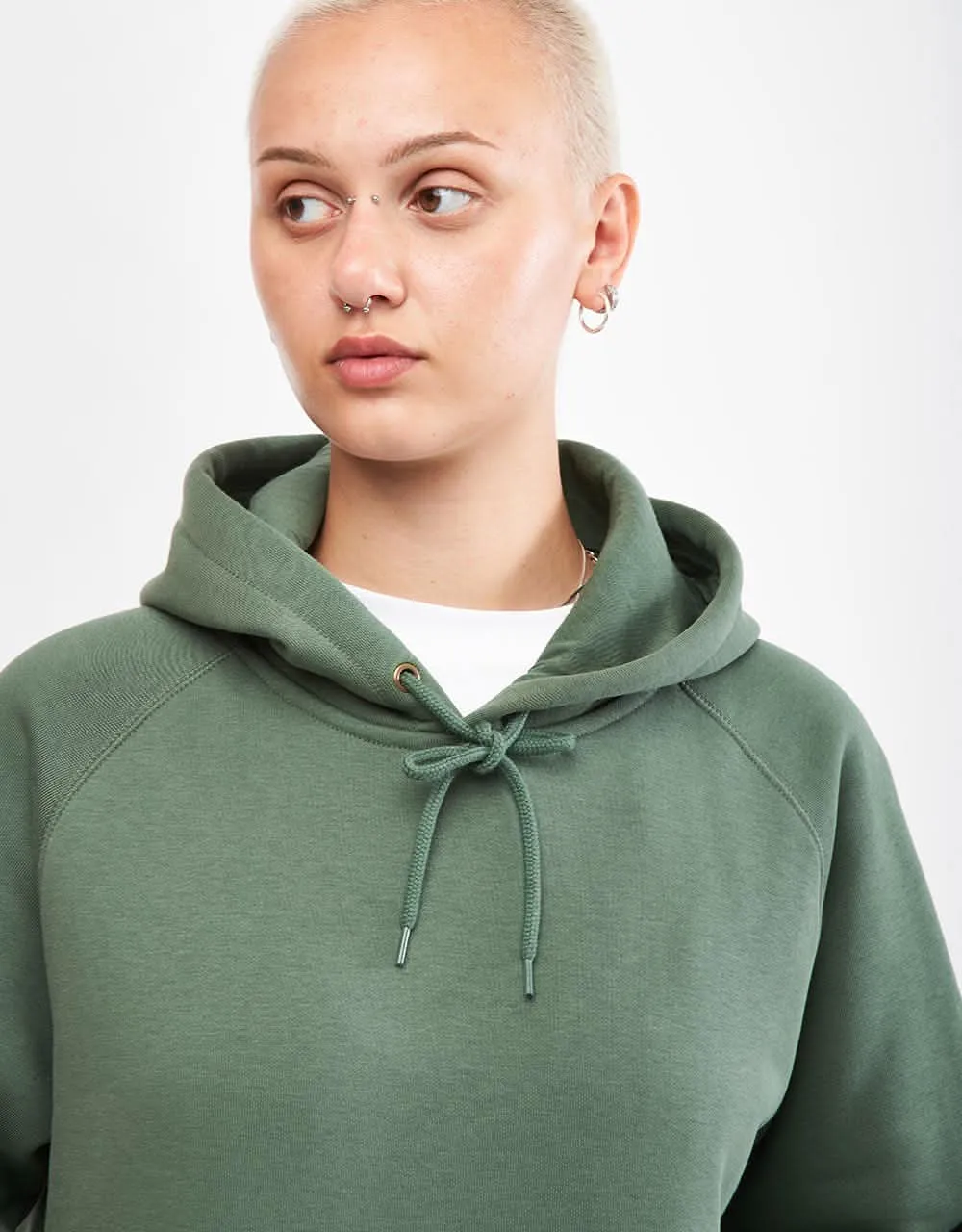 Carhartt WIP Hooded Chase Sweatshirt - Duck Green/Gold