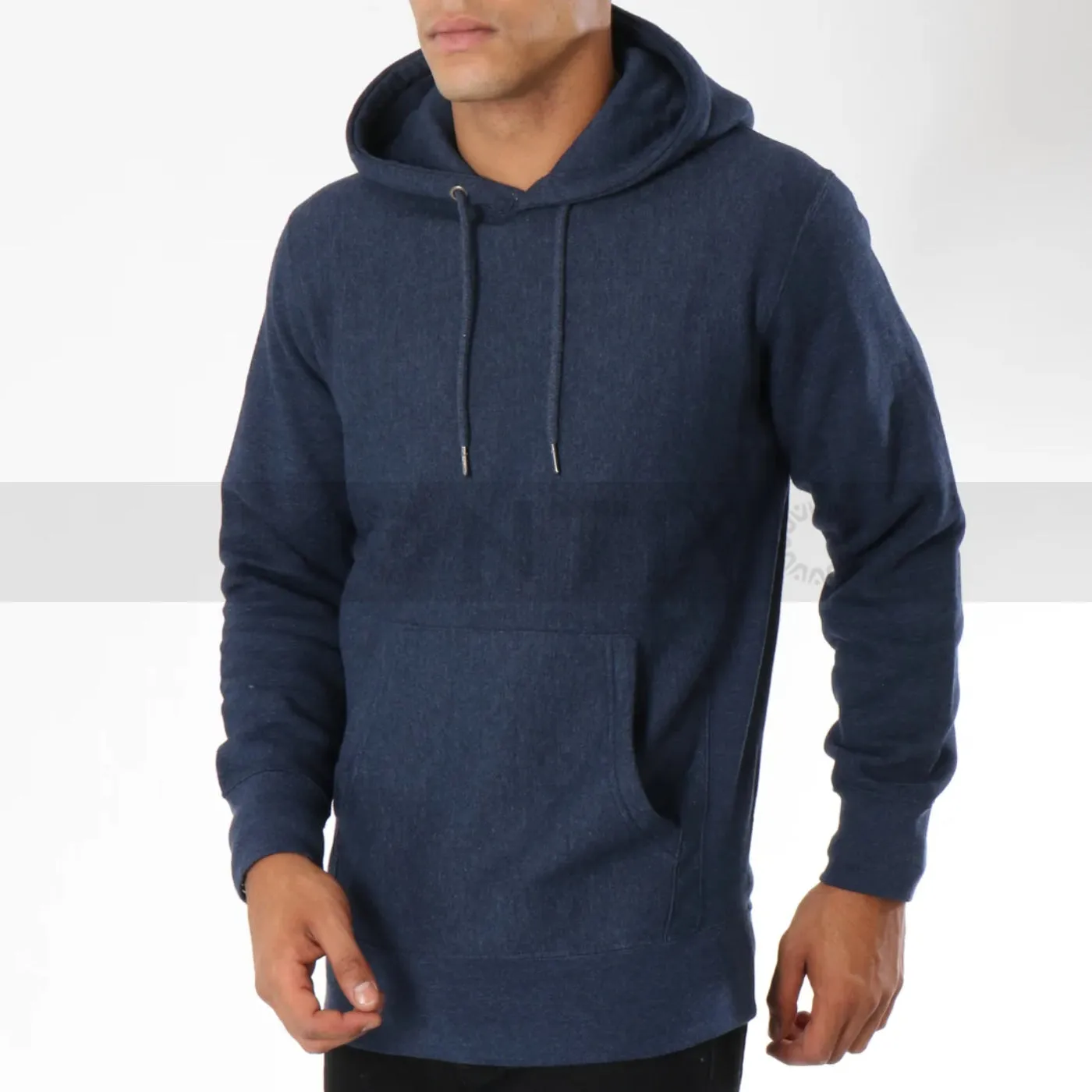 Celio Indigo Blue Melange Hoodie