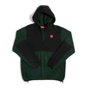 Chocolate Hooded Polar Fleece - Black/Green