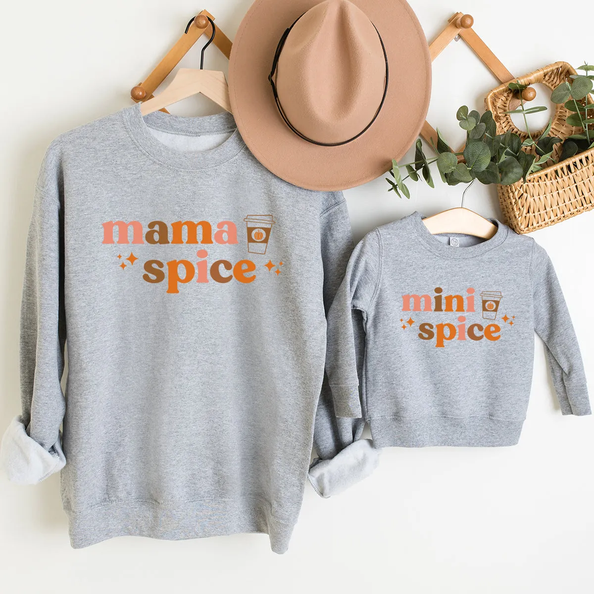 CL Mama Spice & Mini Spice Autumn Matching Sweatshirts