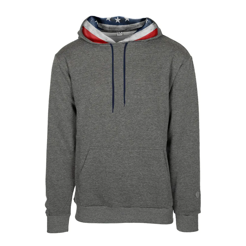 Classic Lined Hoodie | 1776 Flag | Dark Heather Grey PreOrder