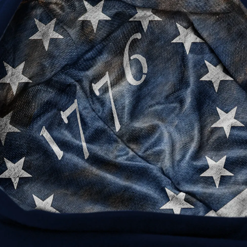 Classic Lined Hoodie | 1776 Flag | Navy PreOrder