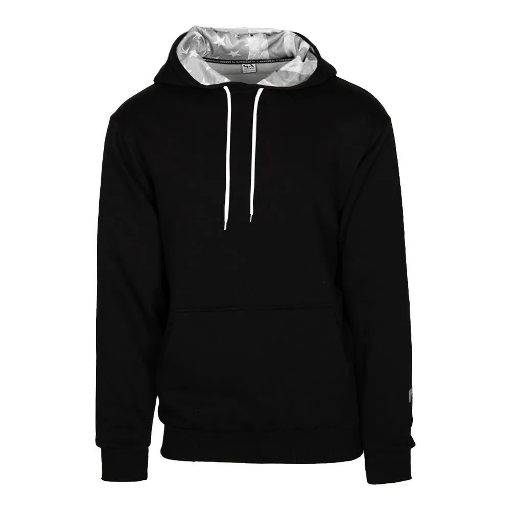 Classic Lined Hoodie | Ghost American Flag | Black PreOrder