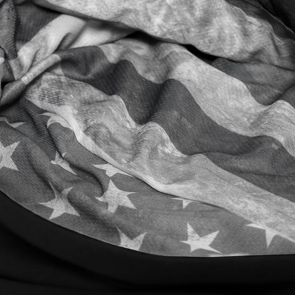 Classic Lined Hoodie | Ghost American Flag | Black PreOrder