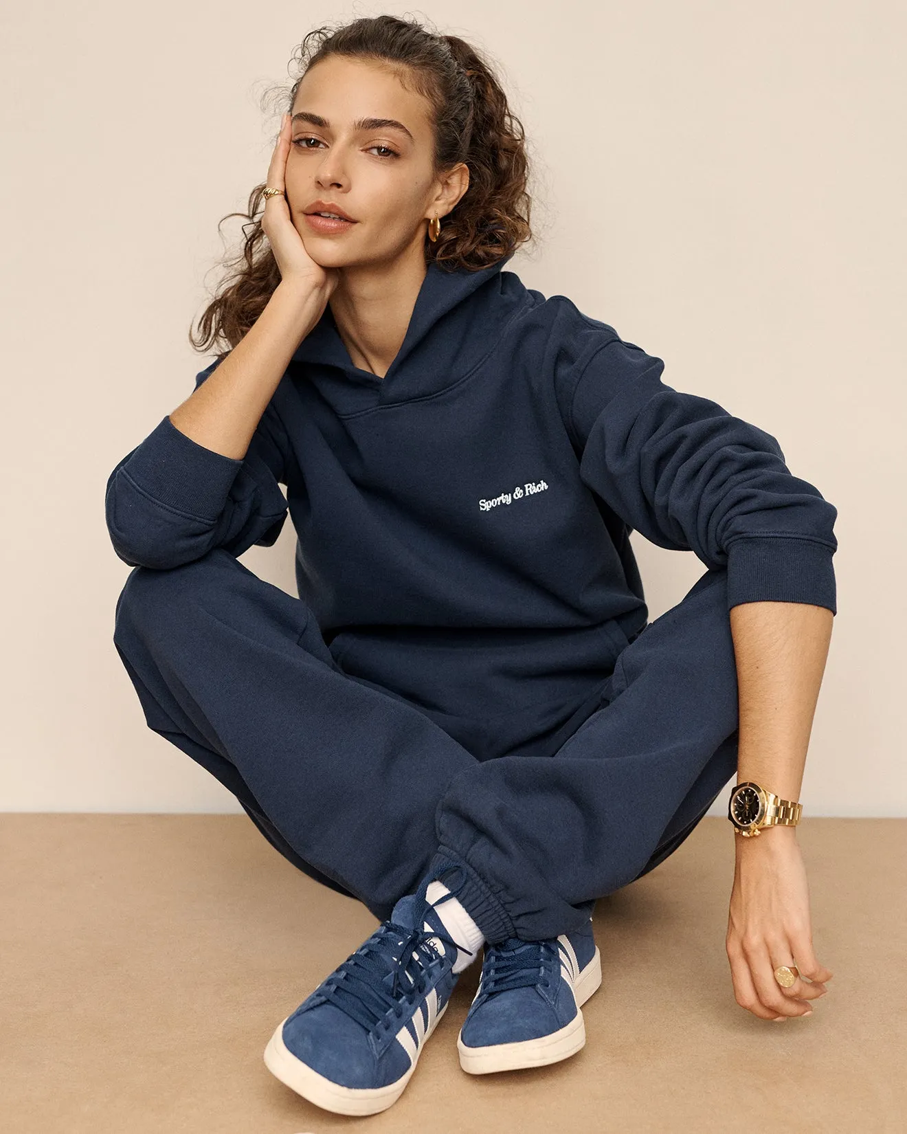 Classic Logo Hoodie - Navy