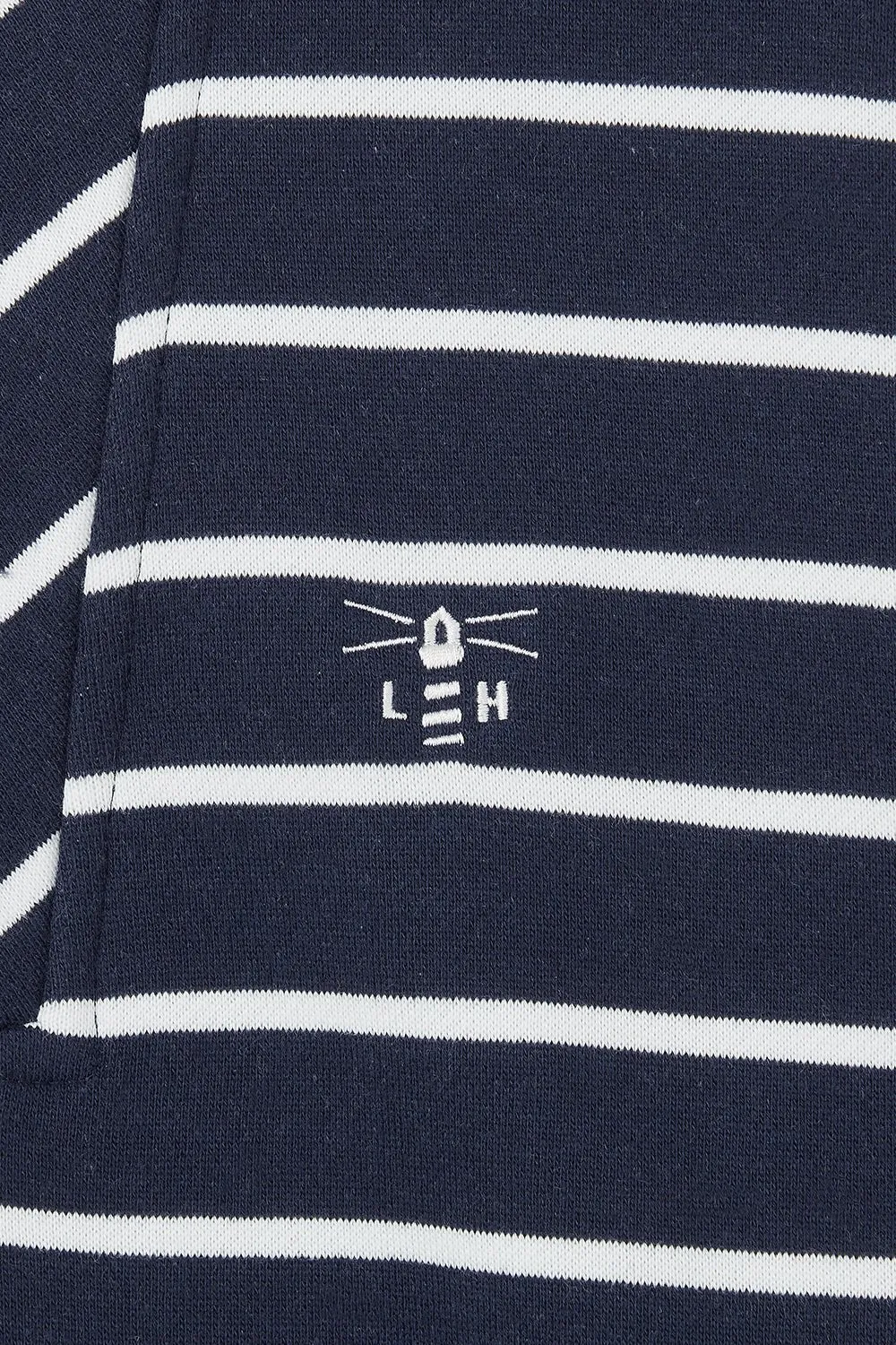 Coral Jersey - Navy Stripe