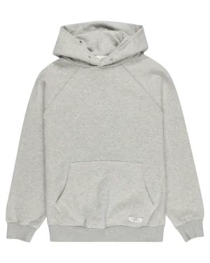 Cornell Crest Hoodie in Mid Grey Heather