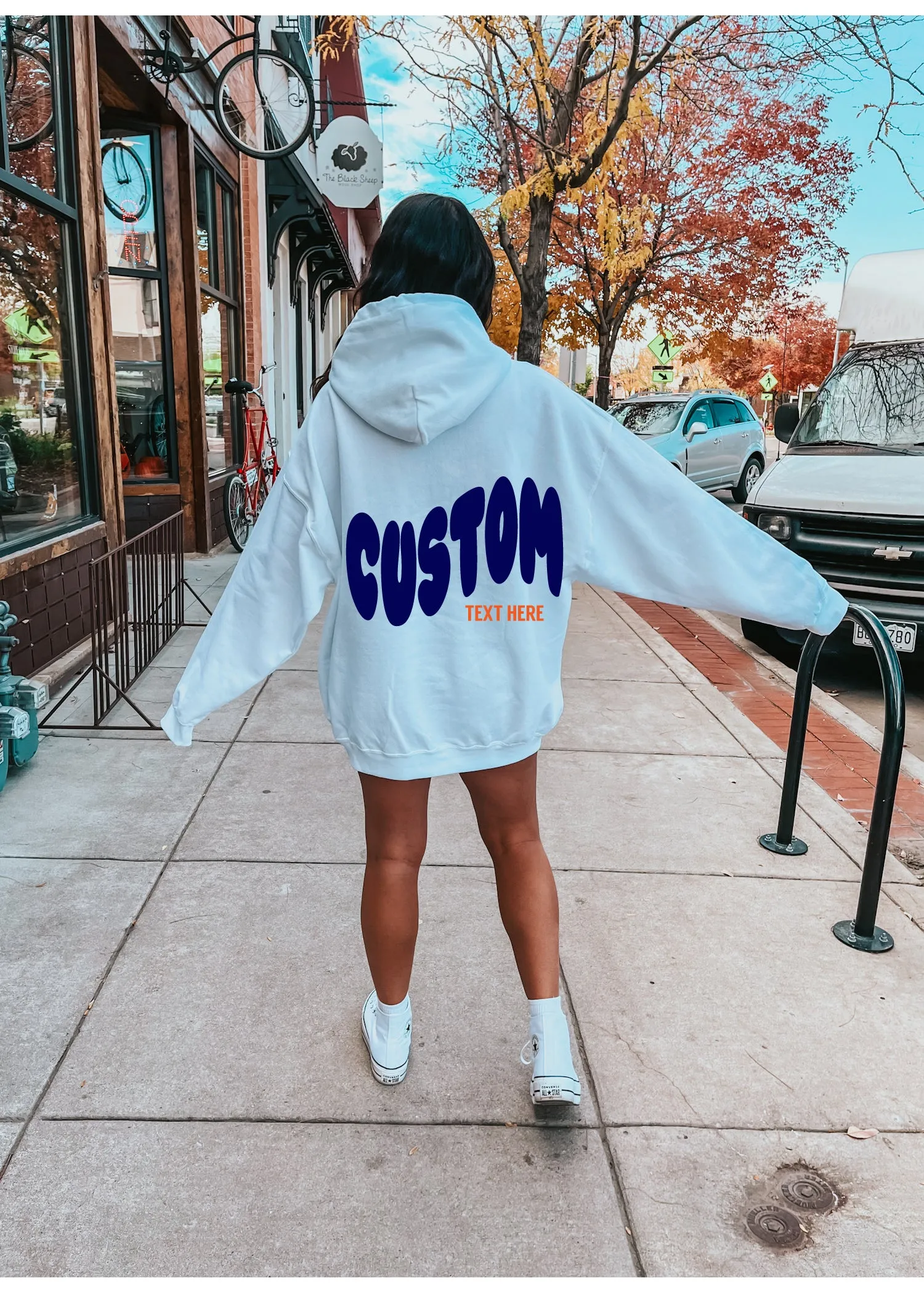 Custom Bubble Text Hoodie