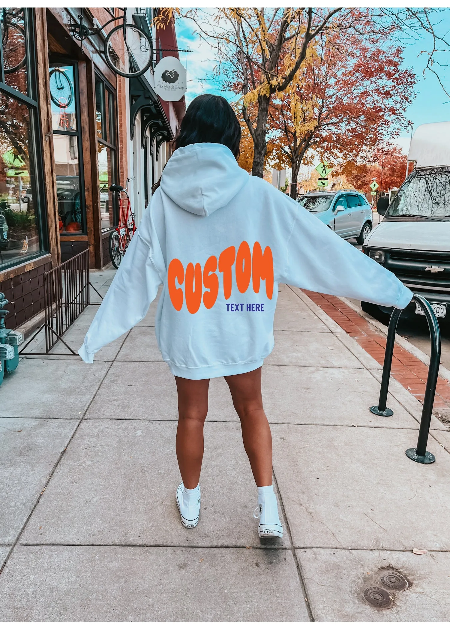 Custom Bubble Text Hoodie