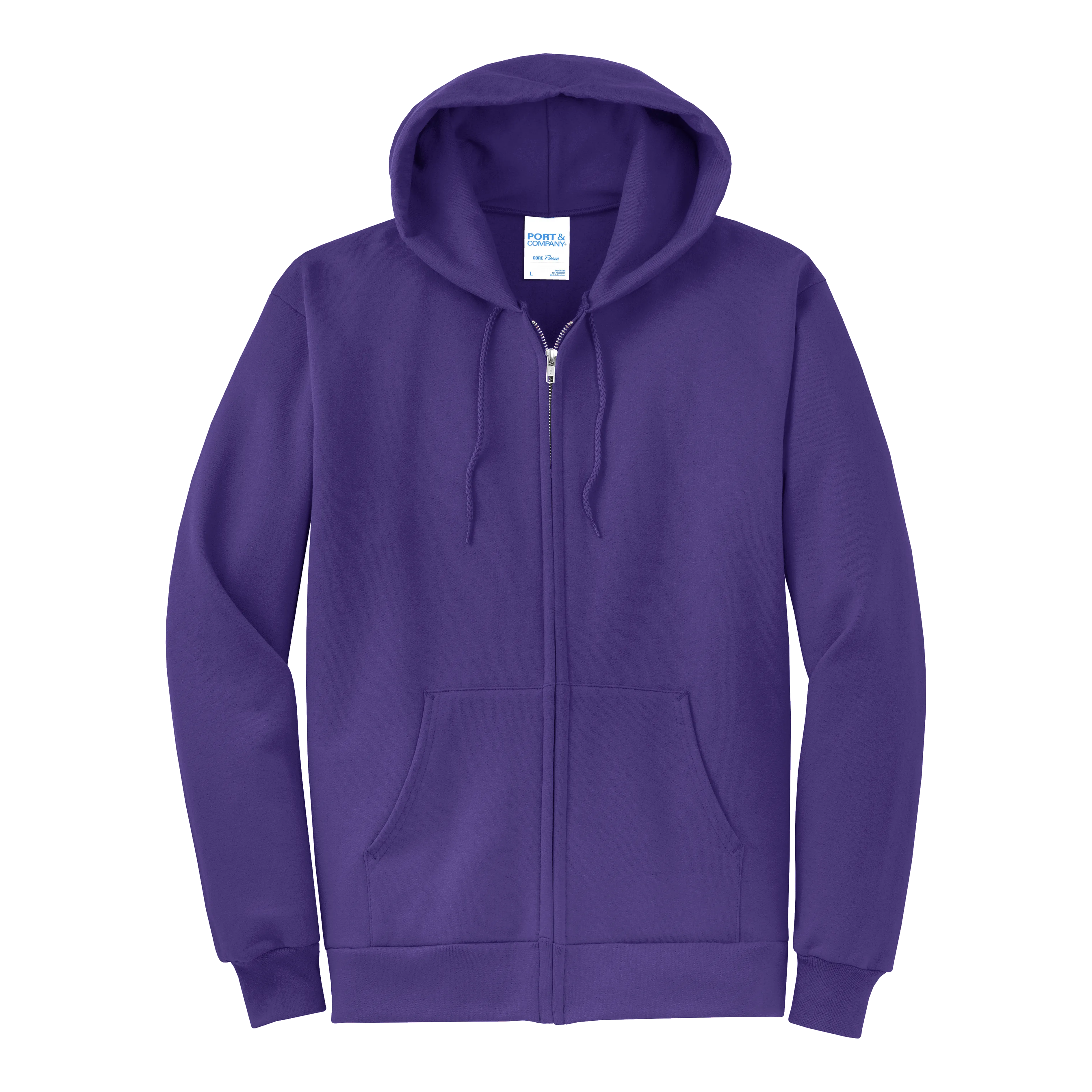 D2347 Core Fleece Full-Zip Hooded Sweatshirt