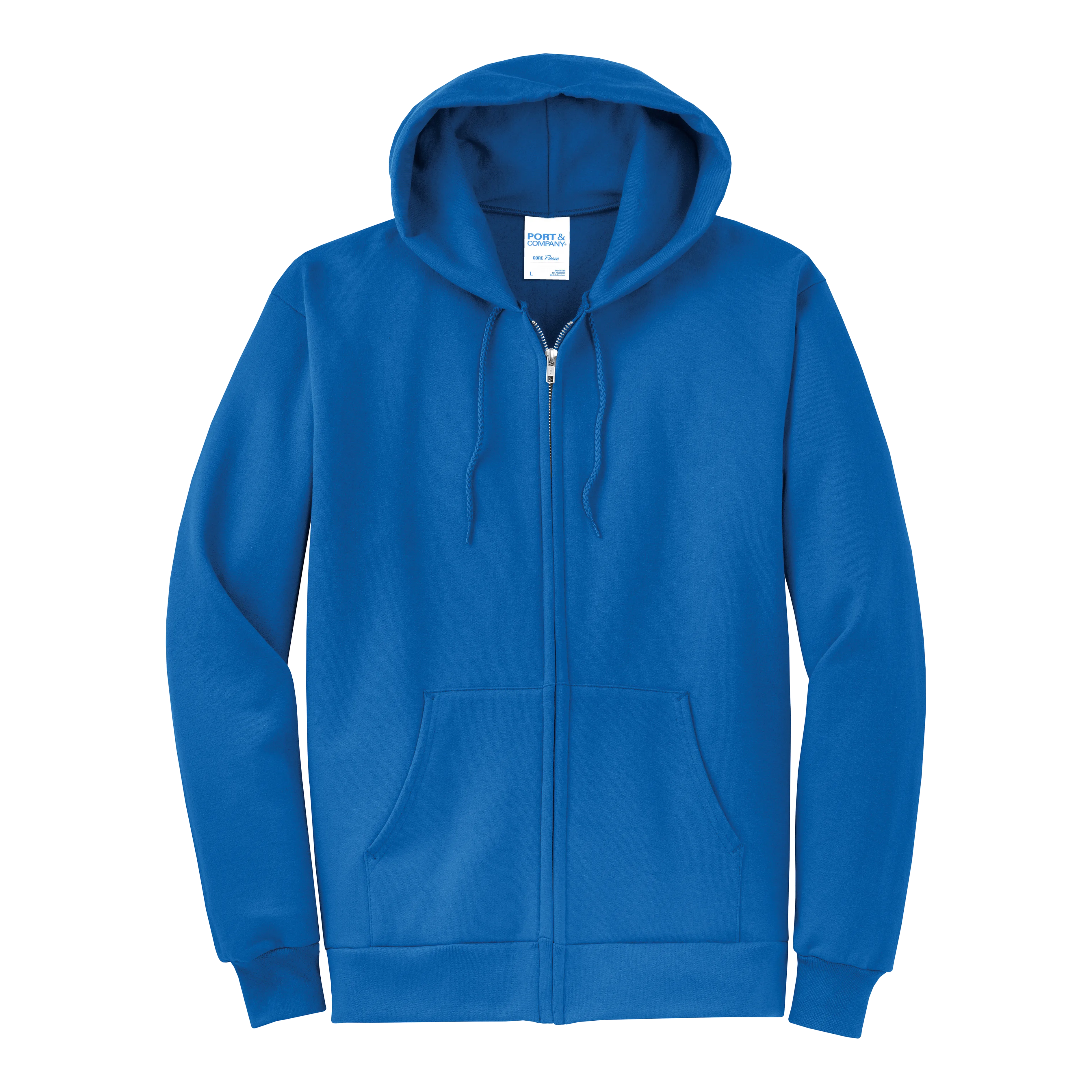 D2347 Core Fleece Full-Zip Hooded Sweatshirt