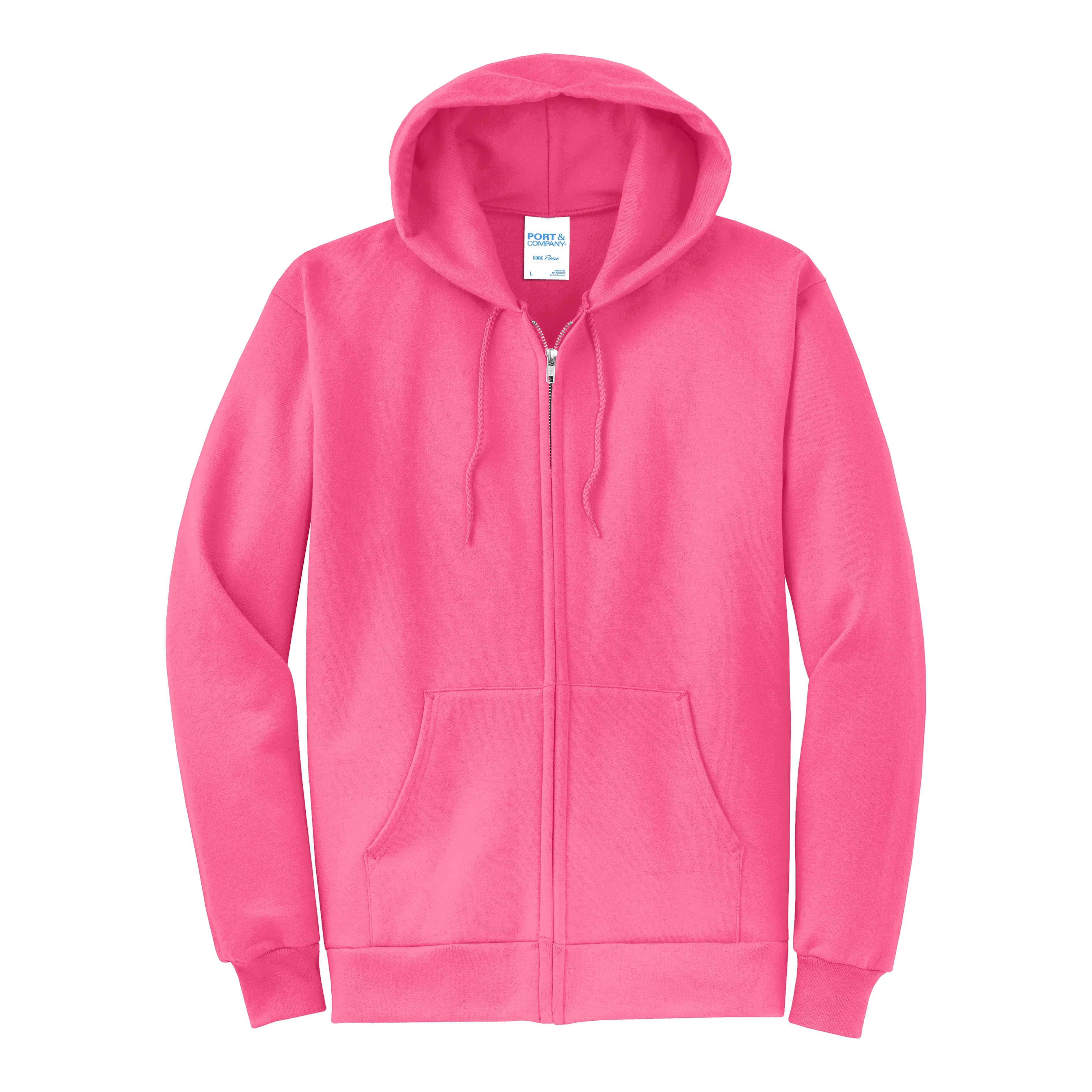 D2347 Core Fleece Full-Zip Hooded Sweatshirt