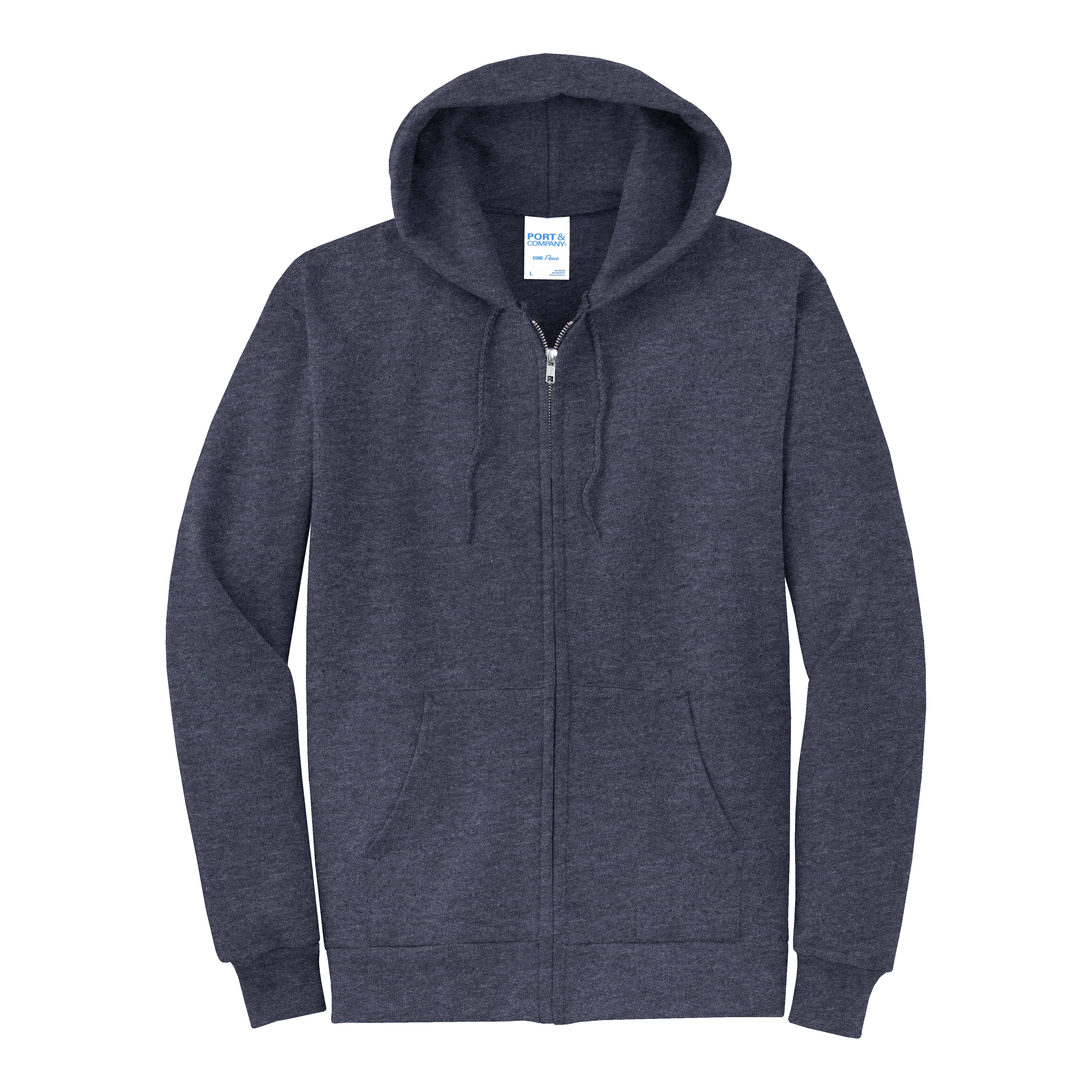 D2347 Core Fleece Full-Zip Hooded Sweatshirt