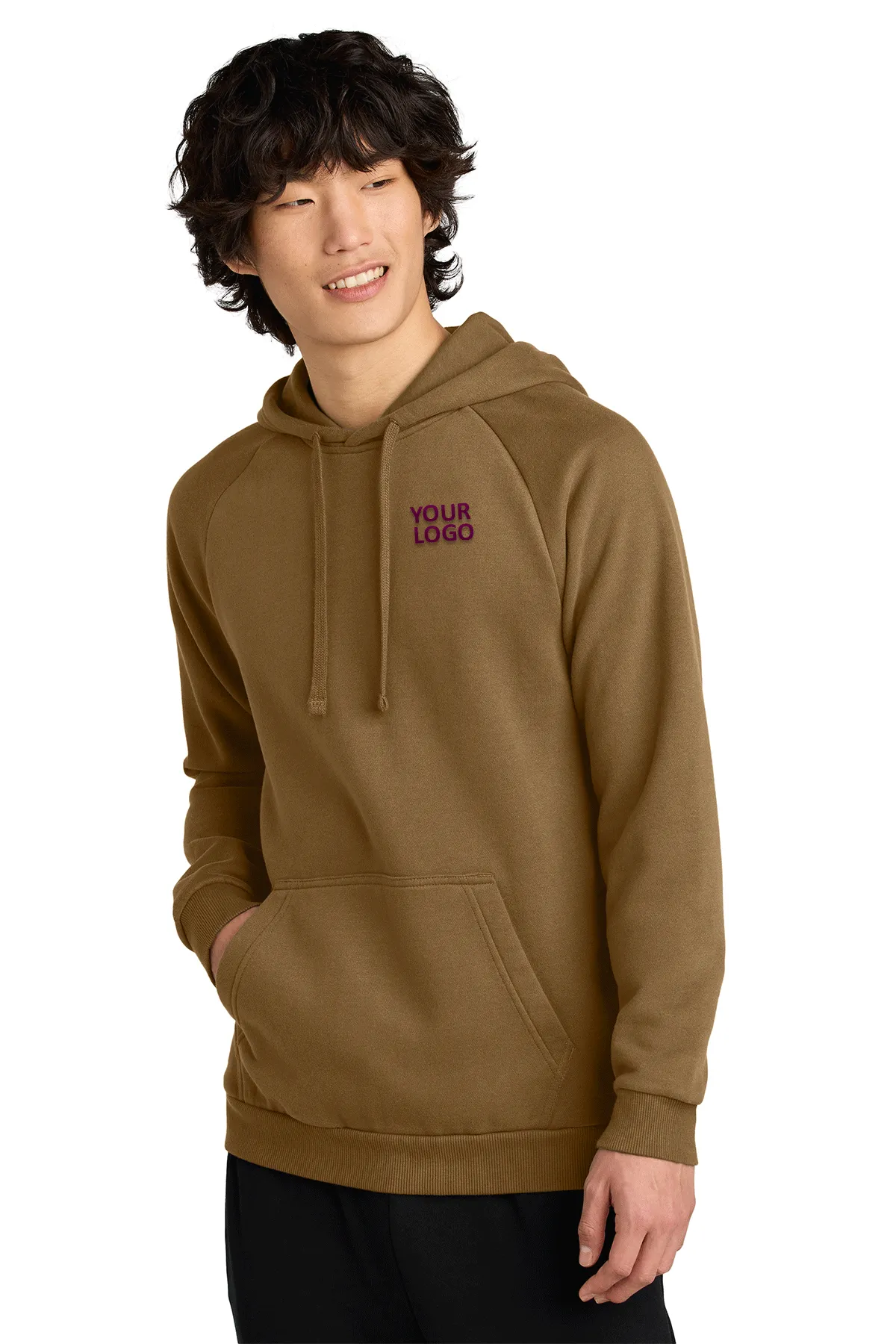 District Cloud Fleece Custom Hoodies, Duck Brown