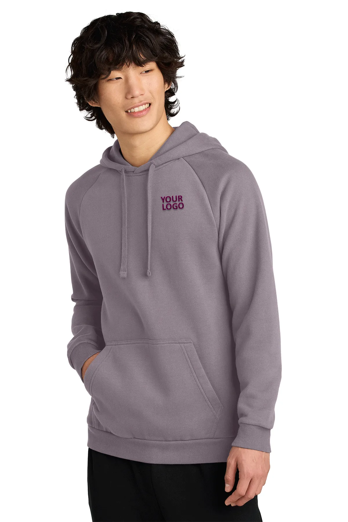 District Cloud Fleece Custom Hoodies, Smoky Amethyst