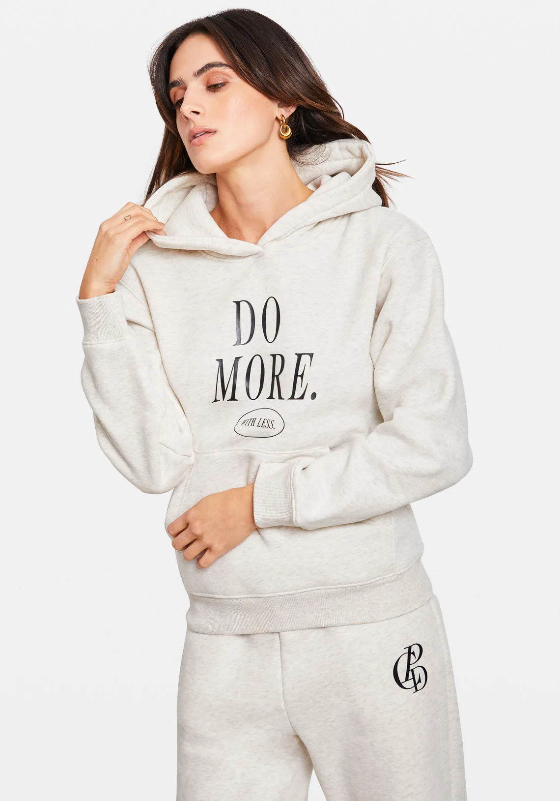 DO MORE HOODIE GREY MARLE