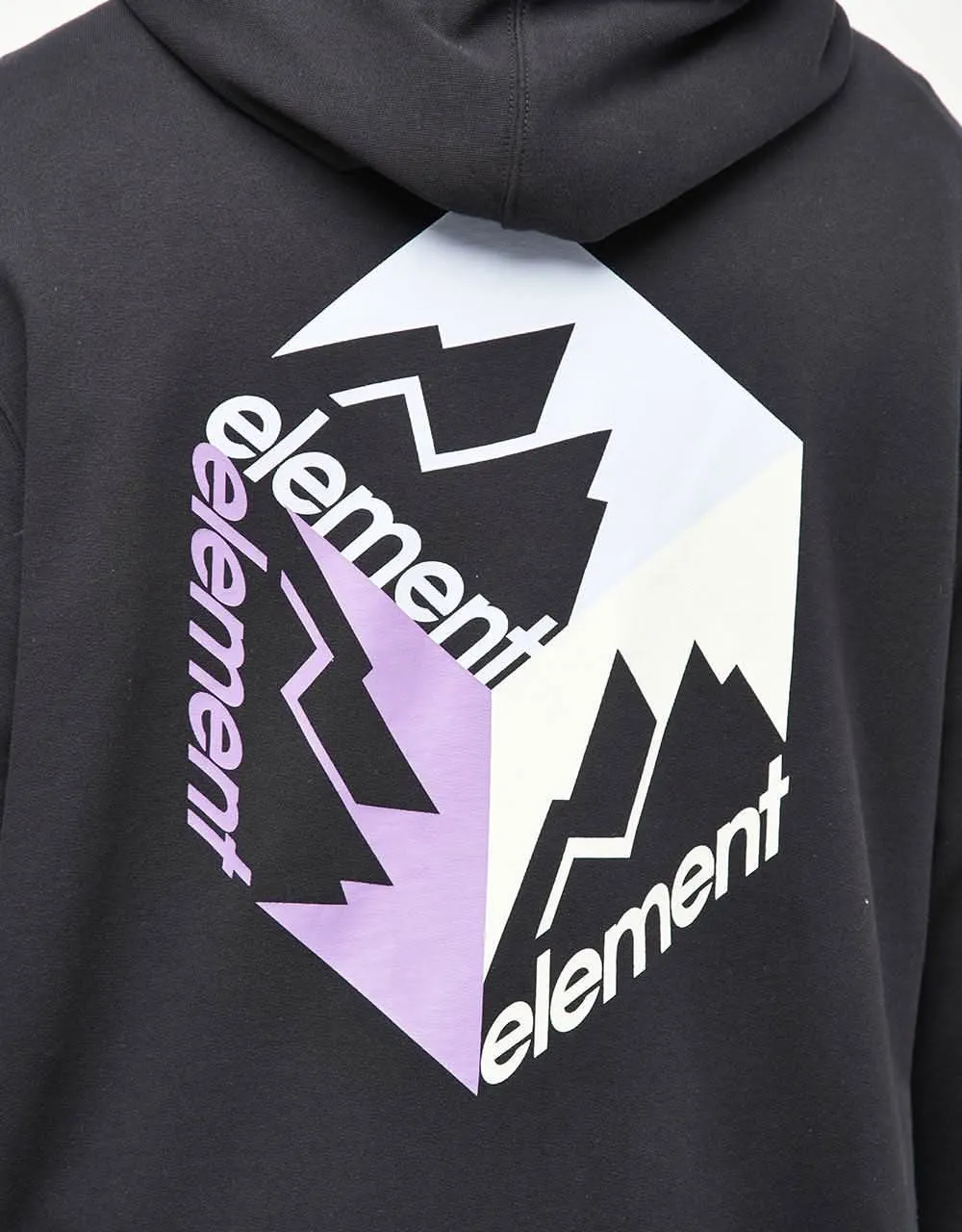 Element Joint Cube Pullover Hoodie - Flint Black