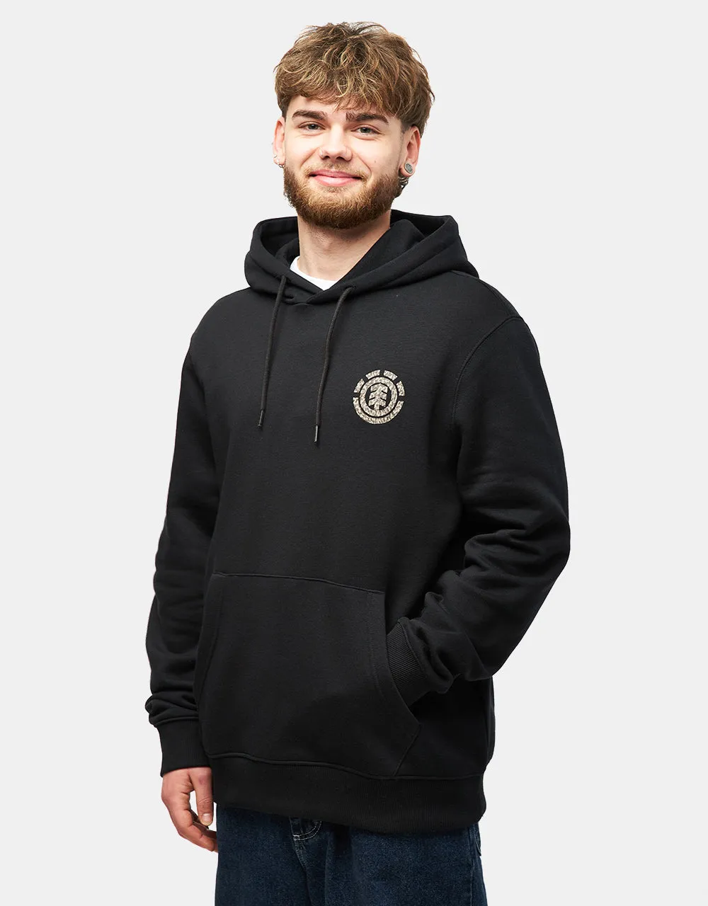 Element Rain Camo Pullover Hoodie - Flint Black