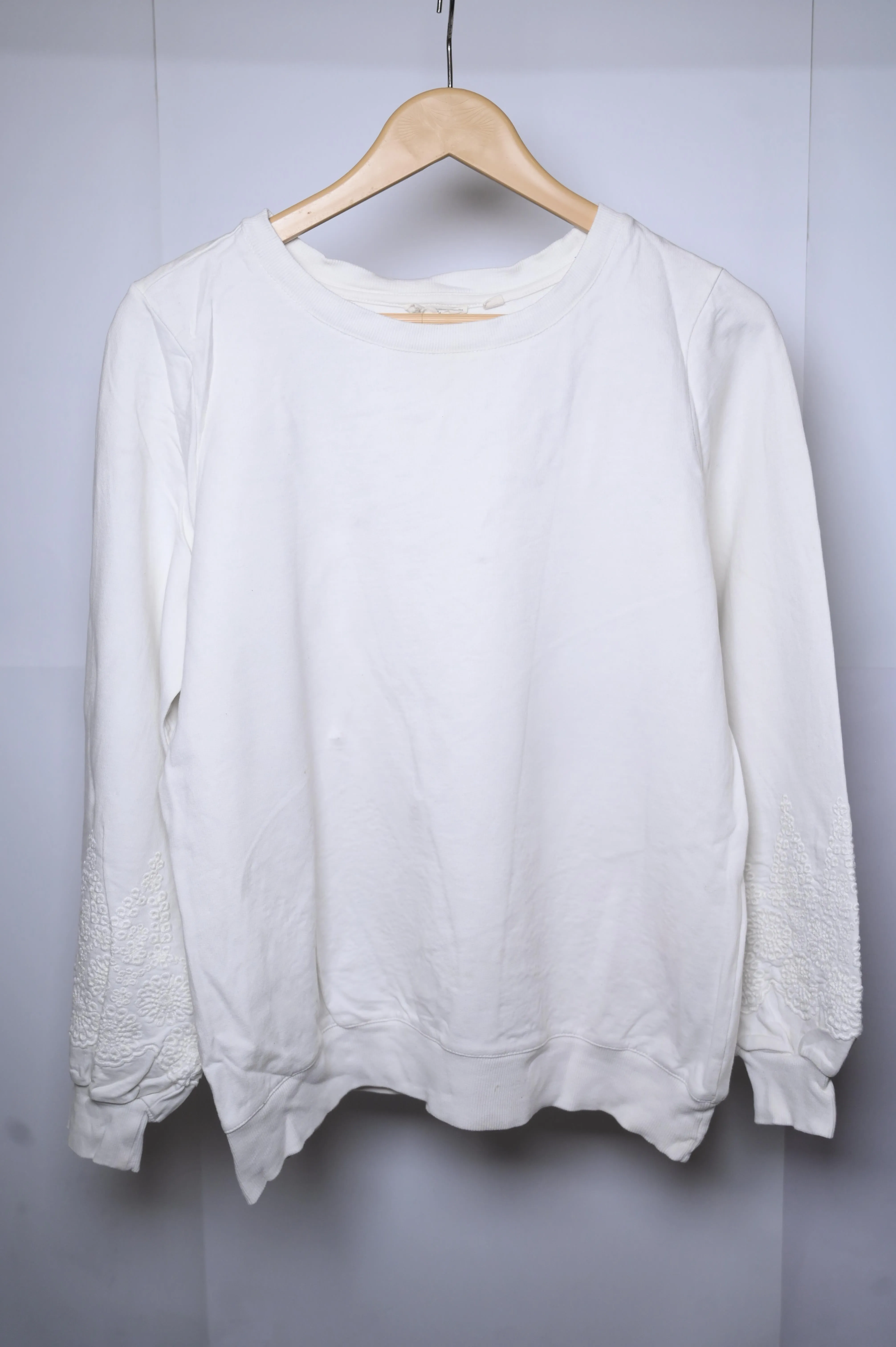 Fat Face White Sweatshirt - Medium