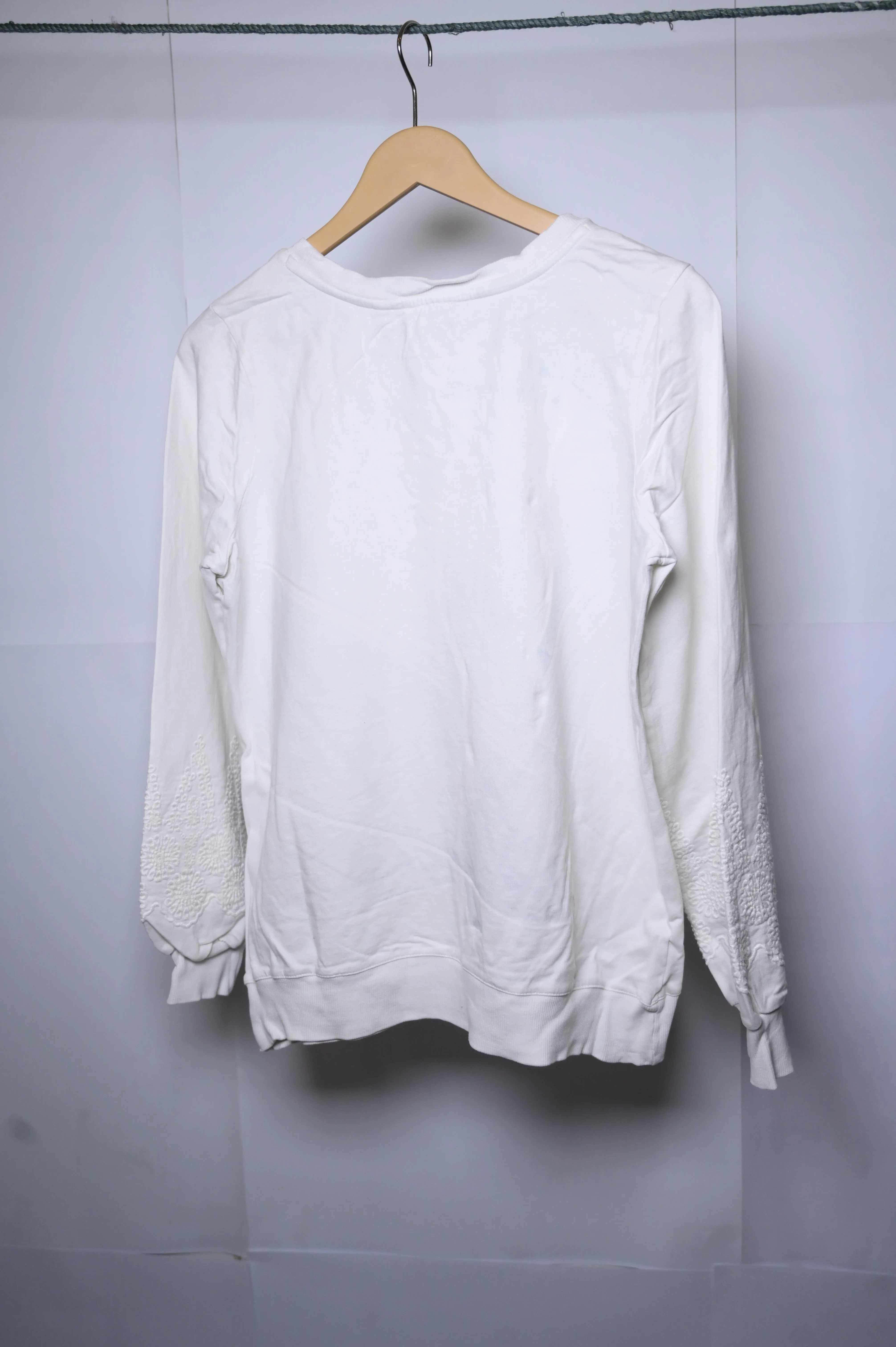 Fat Face White Sweatshirt - Medium