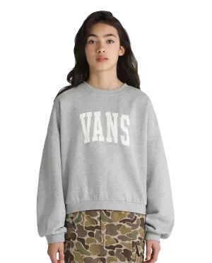 Girls Stadium Loose Sweatshirt in Cement Heather