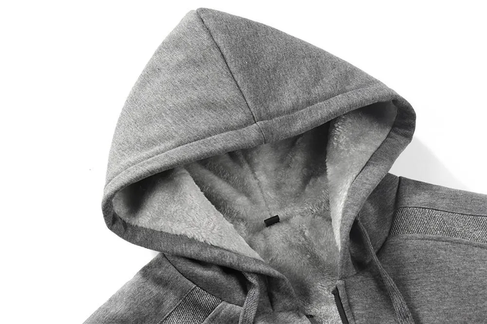 Gray Mens Hooded Sweatshirts