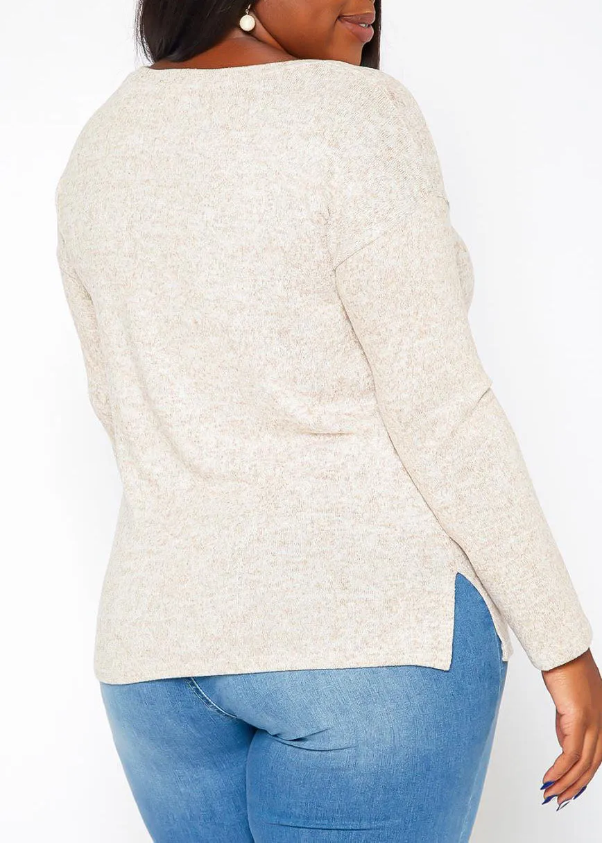 HI Curvy Plus Size Women's Long Sleeve Sweatshirts