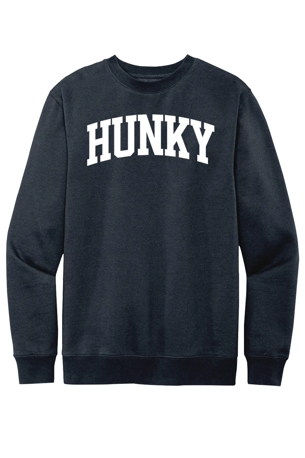 Hunky Collegiate - Fleece Crewneck Sweatshirt