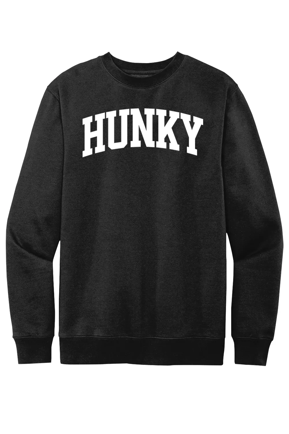 Hunky Collegiate - Fleece Crewneck Sweatshirt