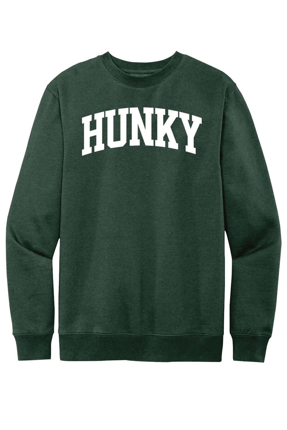 Hunky Collegiate - Fleece Crewneck Sweatshirt