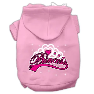 I'm a Princess Screen Print Pet Hoodies Light Pink Size XXXL (20)