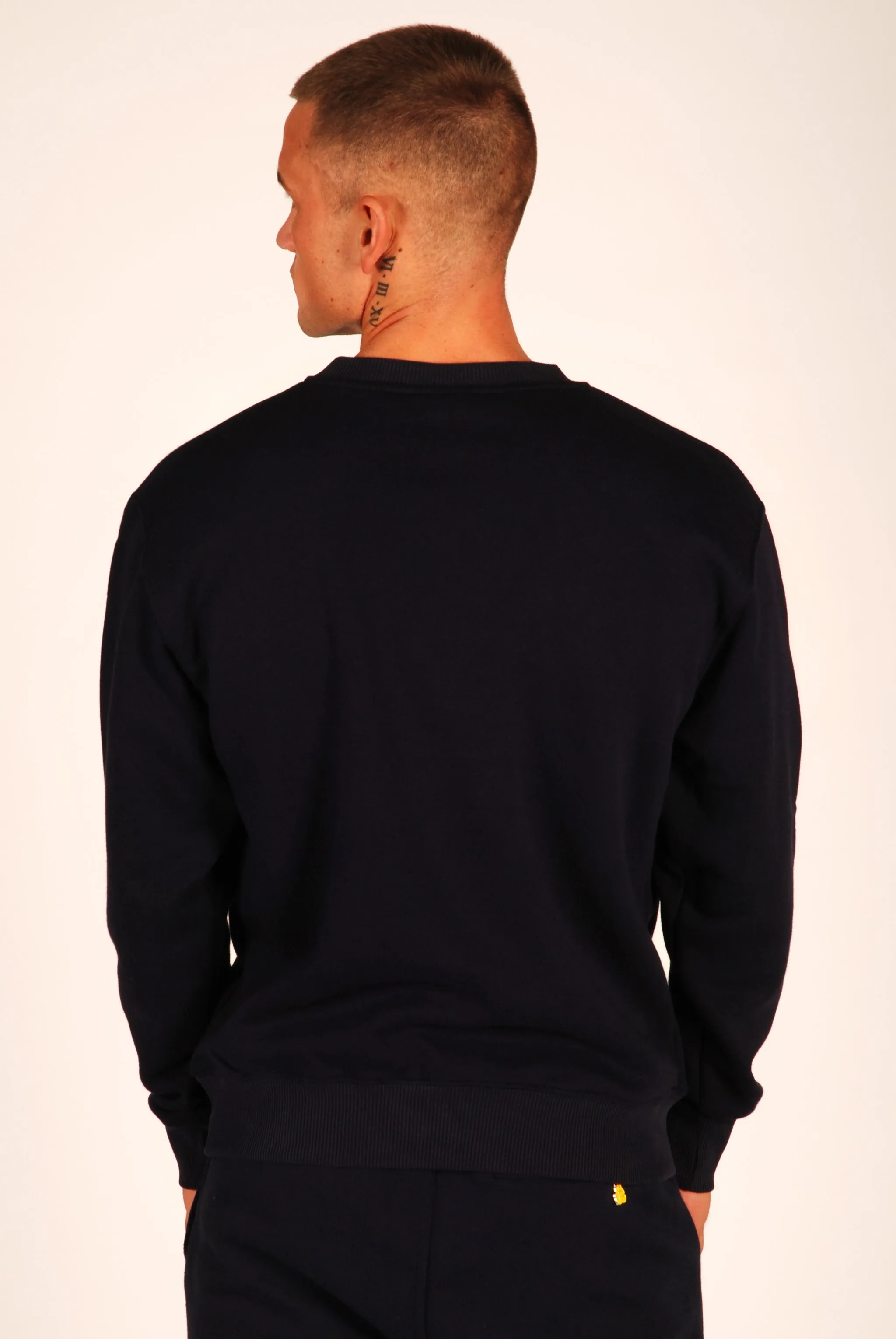 KRONK Gloves Applique Sweatshirt Loose Fit Navy