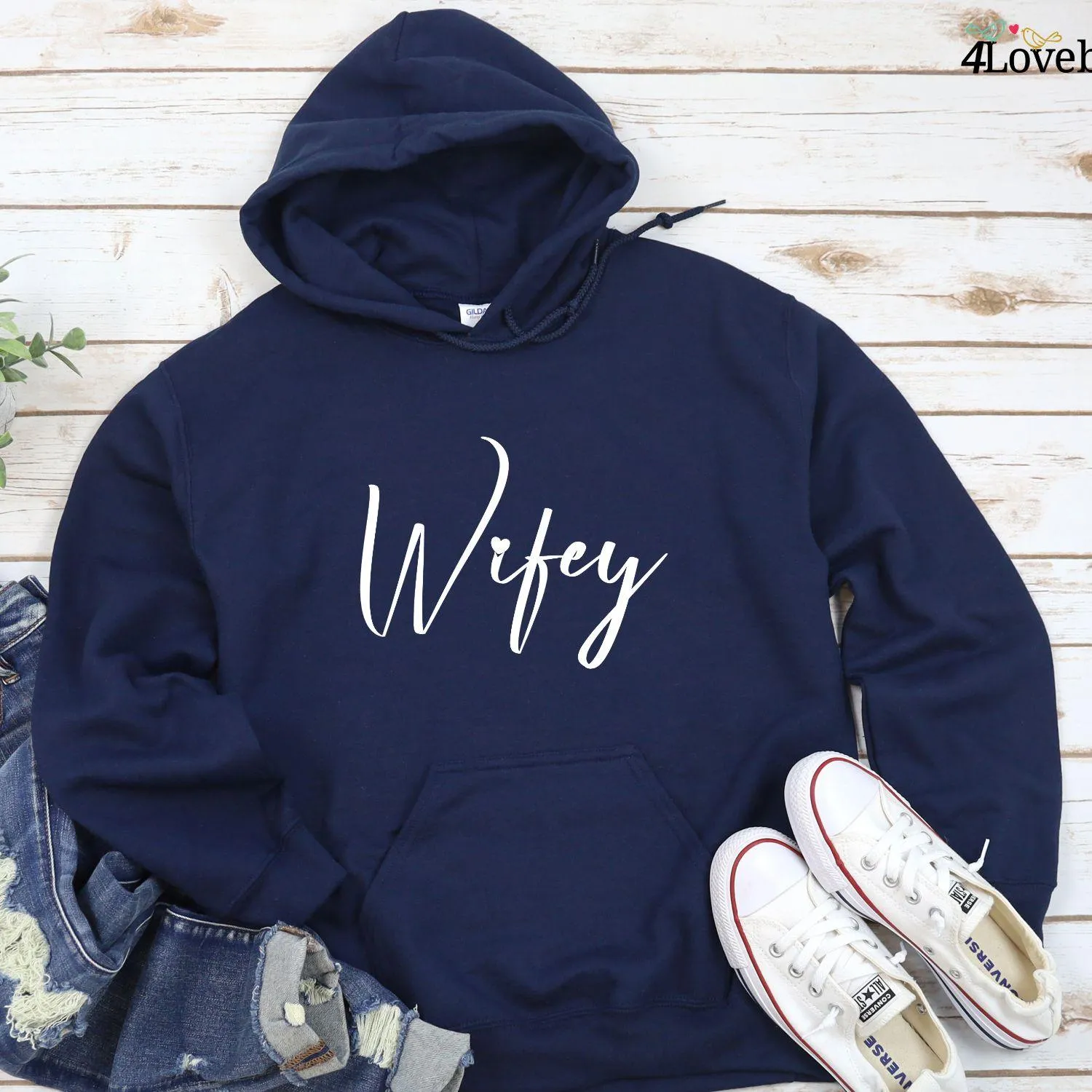 Matching Set: Hubs & Wifey Valentine's Day Gifts, Anniversary Gifts for Couples