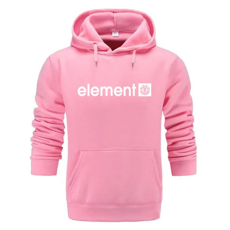 Men High Quality Element Letter Printing Long Sleeve Hoodies