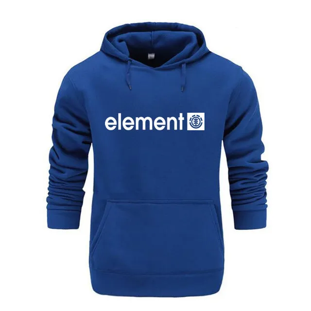 Men High Quality Element Letter Printing Long Sleeve Hoodies