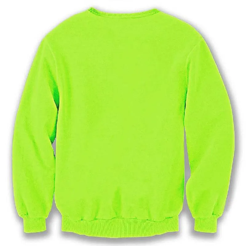 Men's 3D Lime Green Sweater