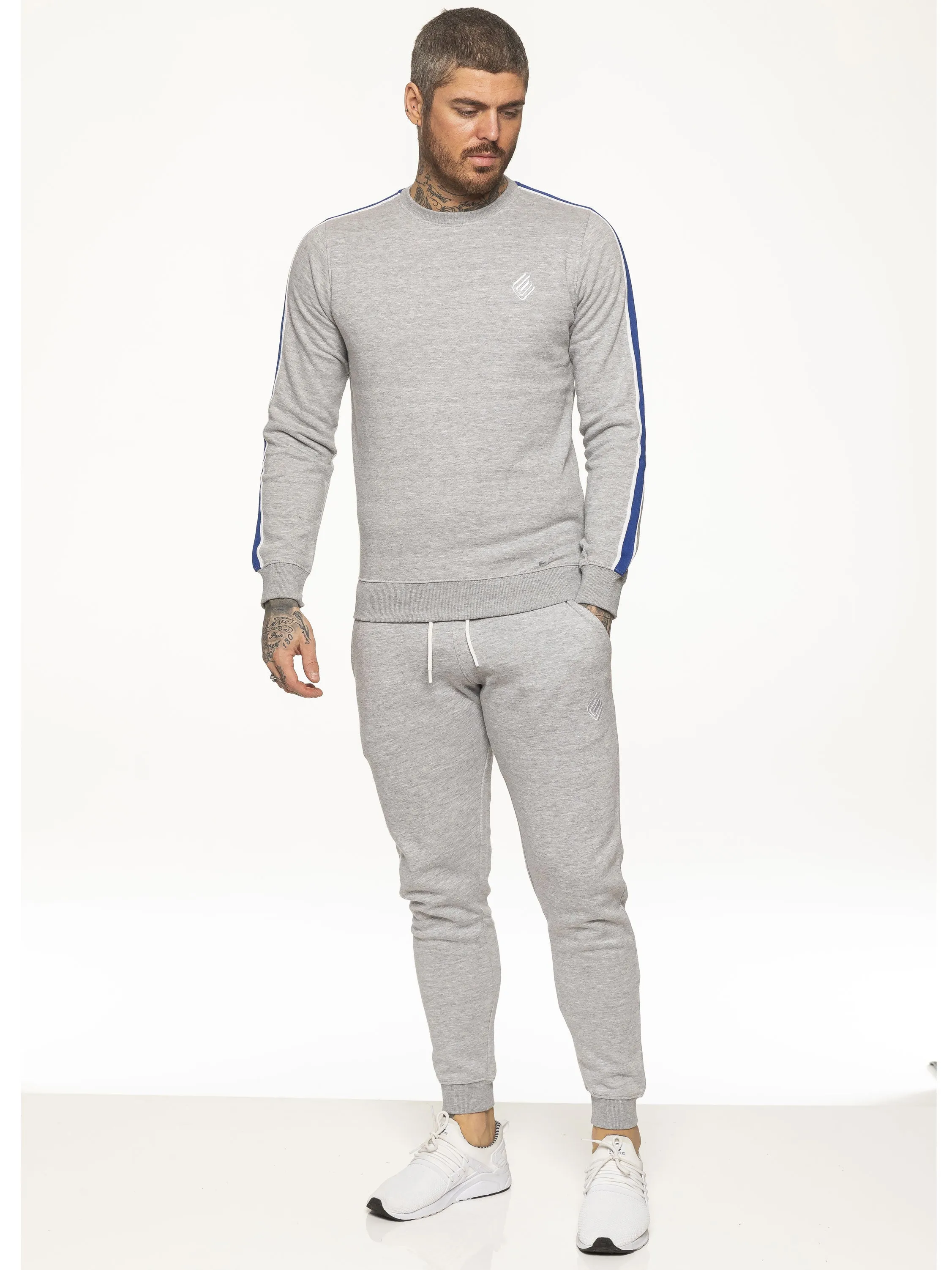 Mens Crew Neck Designer Sweatshirt | Enzo Designer Menswear