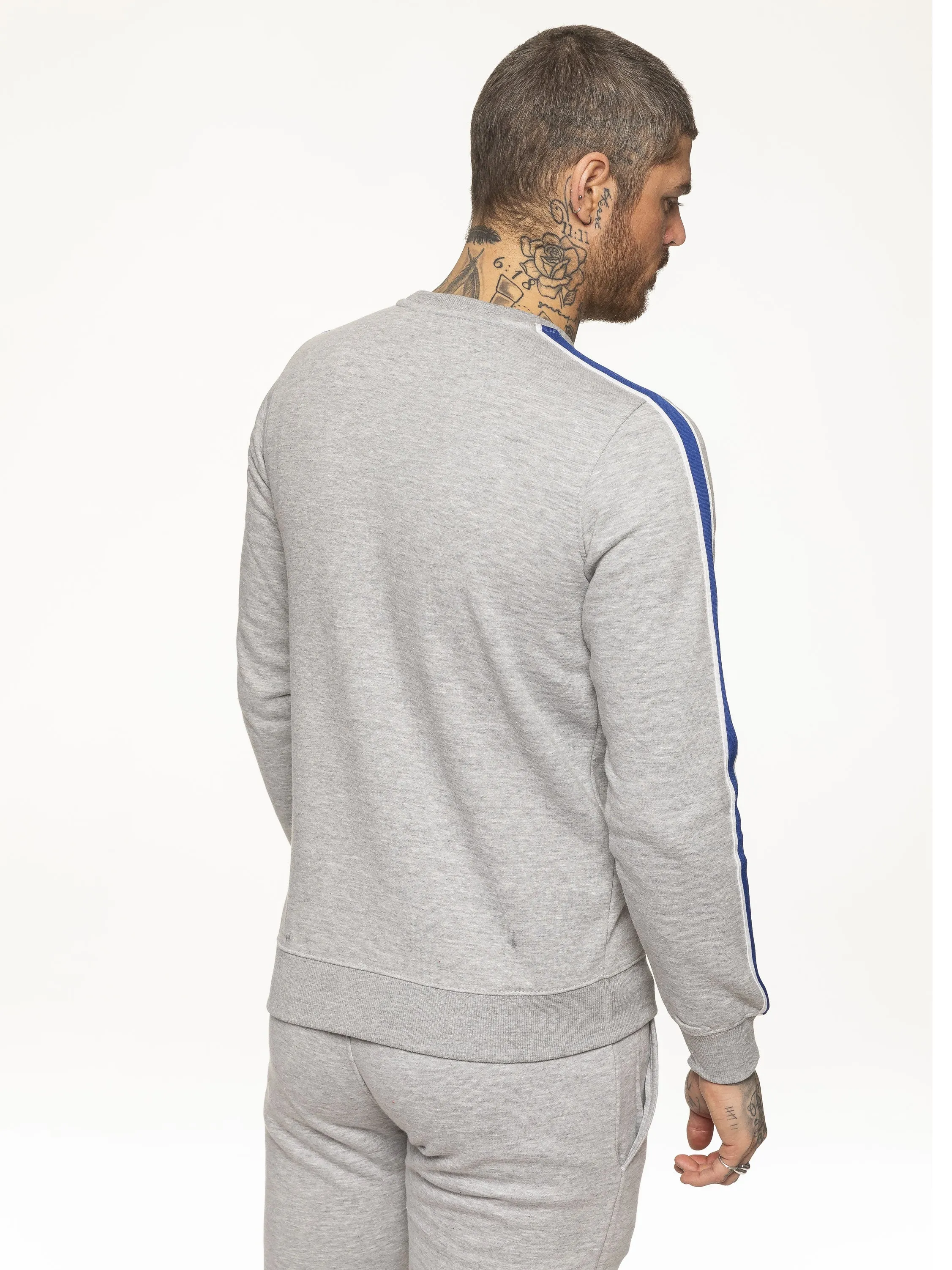 Mens Crew Neck Designer Sweatshirt | Enzo Designer Menswear