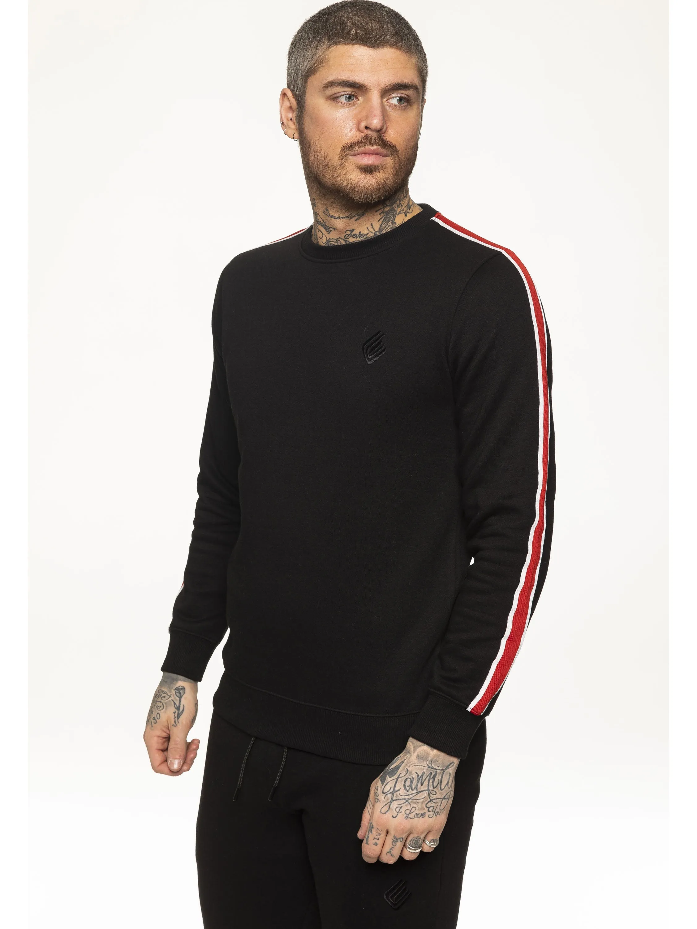 Mens Crew Neck Designer Sweatshirt | Enzo Designer Menswear