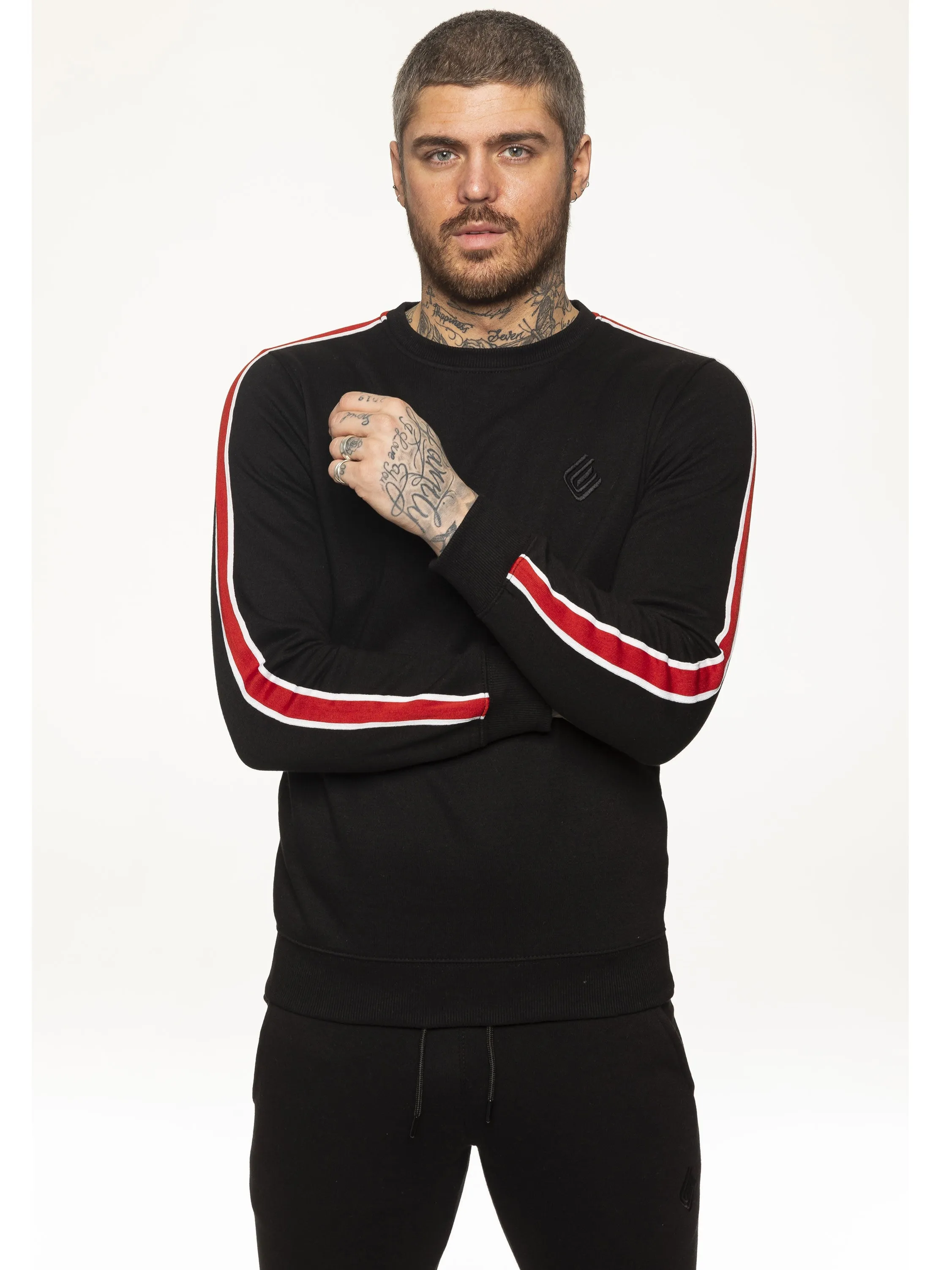 Mens Crew Neck Designer Sweatshirt | Enzo Designer Menswear