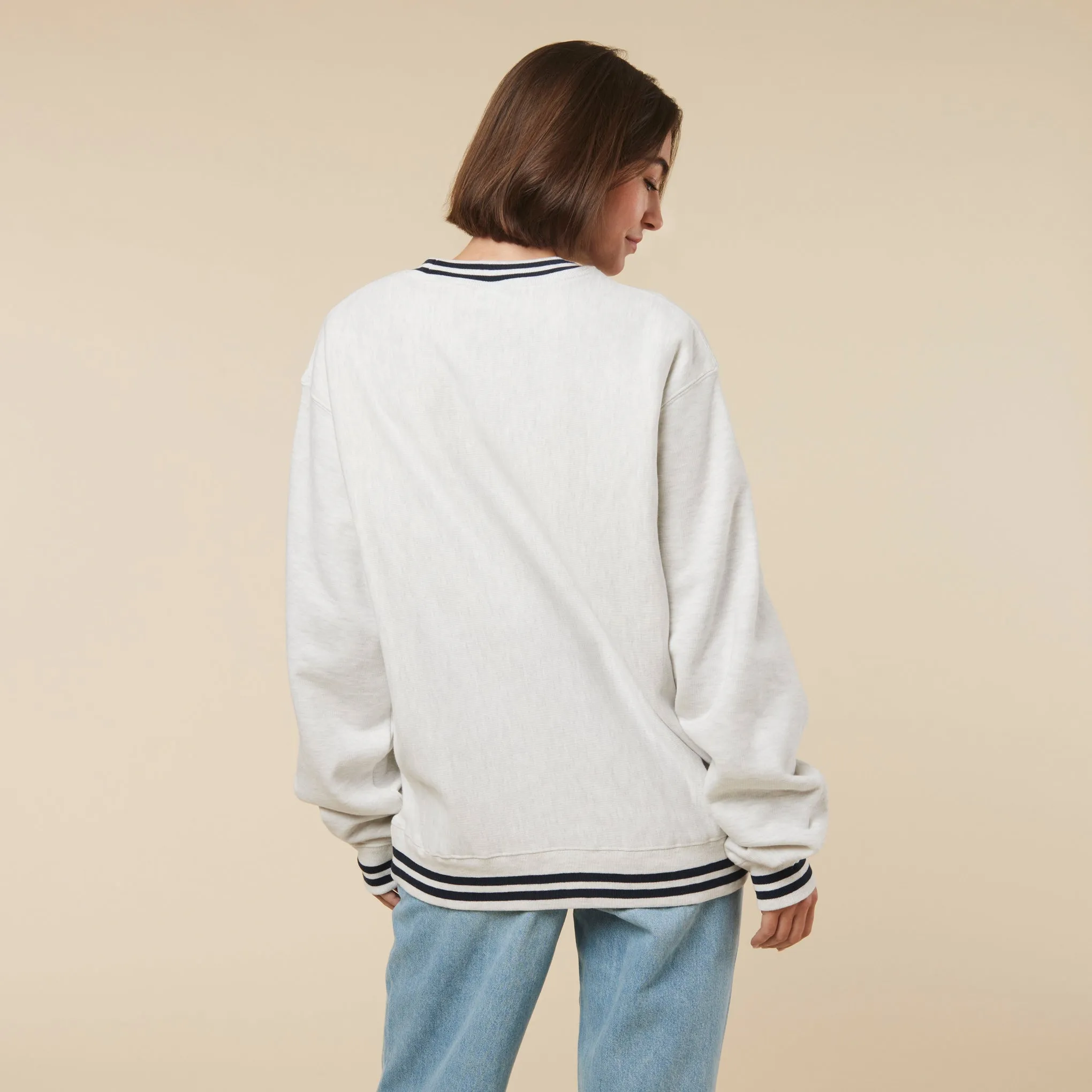 MoMA Champion Striped Sweatshirt